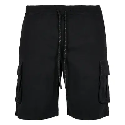 Drawstring Cargo Shorts Black