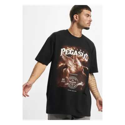 Black T-shirt Pegasus Oversize