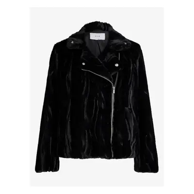 Women's Black Winter Jacket VILA Vifluffy - Women