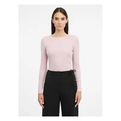 Light pink women's long-sleeved T-shirt ORSAY - Women's