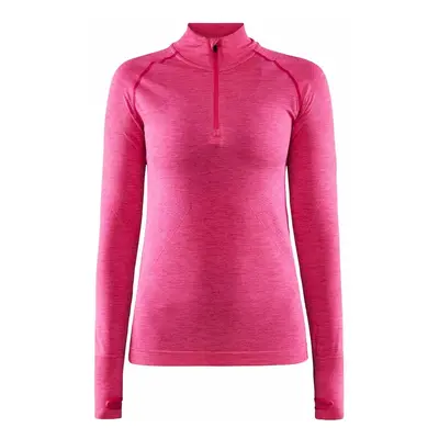 Women's T-Shirt Craft Core Dry Active Comfort Zip Pink