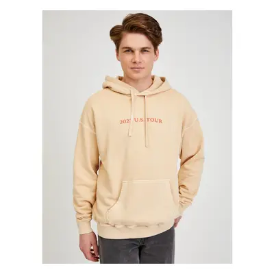 Mens Hoodie Diesel Beige - Men