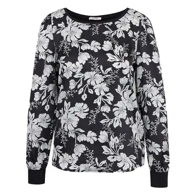 Orsay White-Black Ladies Floral Blouse - Women