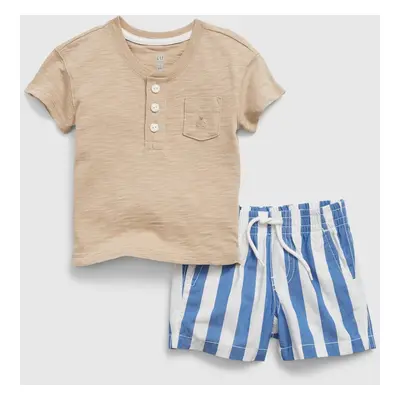 GAP Baby Set T-shirt and Striped Shorts - Boys