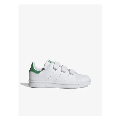 White adidas Originals Stan Smith Kids' Sneakers - Boys