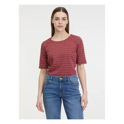 Orsay Red Women Patterned T-Shirt - Women