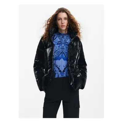 Women's winter quilted jacket Desigual Flam - Women