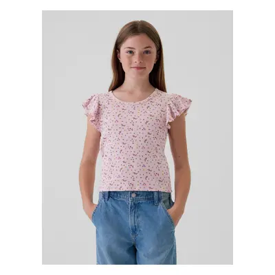 GAP Floral ribbed T-shirt - Girls