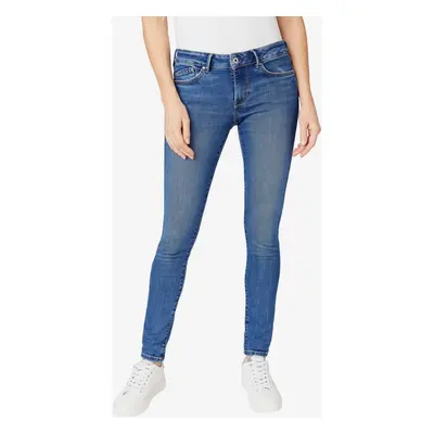 Dark blue women's skinny fit jeans Pepe Jeans Regent - Women's