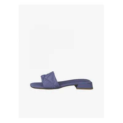 Blue Leather Slippers Tamaris - Ladies