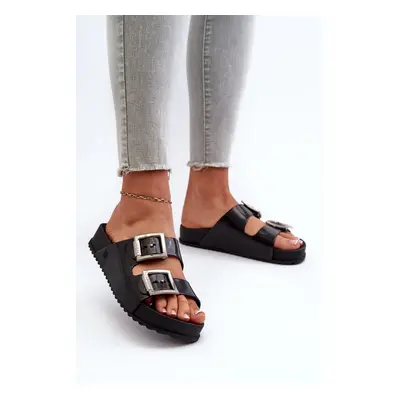 Women's smooth slides ZAXY black