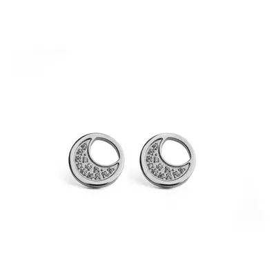 VUCH Silver Moon Earrings