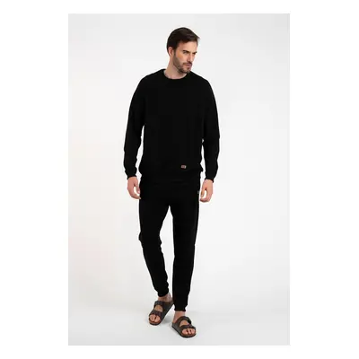 Men's Hector tracksuit, long sleeves, long pants - black