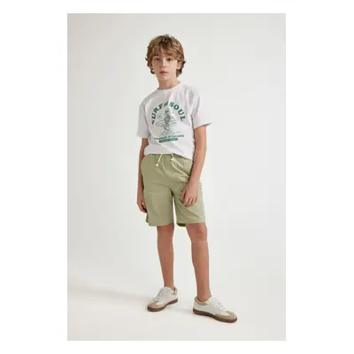 DEFACTO Boy's Gabardine Basic Shorts