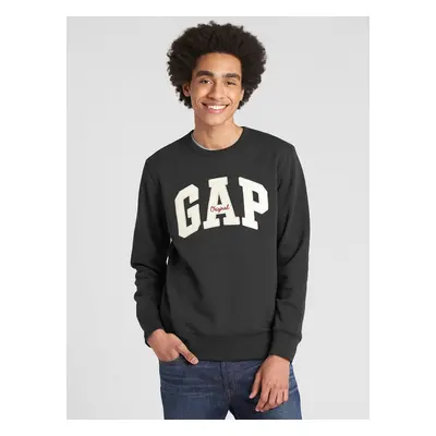 Black Men's Sweatshirt GAP Logo