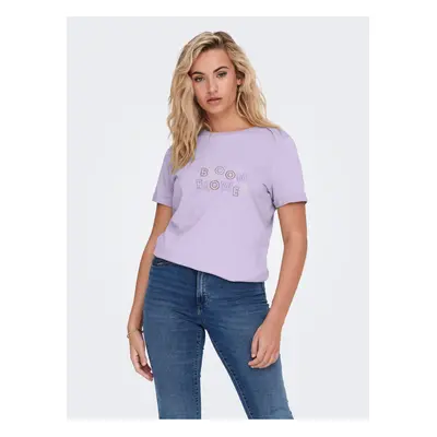 Light purple T-Shirt JDY Amy - Women