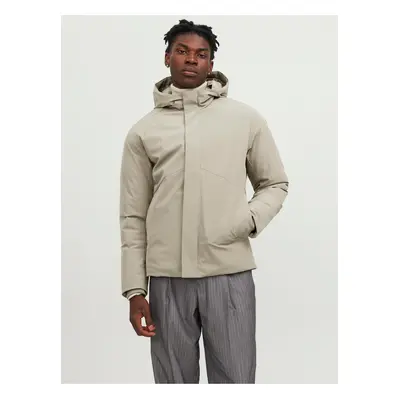 Beige men's winter jacket Jack & Jones Keen - Men's