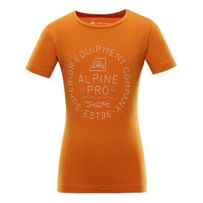 Children's cotton T-shirt ALPINE PRO DEWERO autumn maple variant pb