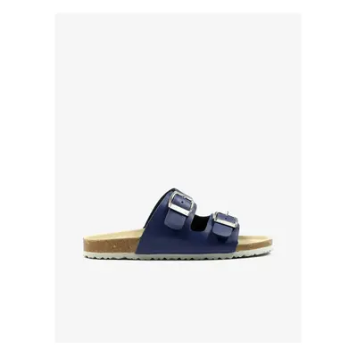 Dark blue boys' slippers Richter - Boys