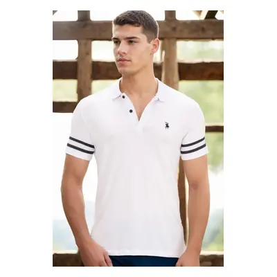 T8585 DEWBERRY MEN'S T-SHIRT-PLAIN WHITE