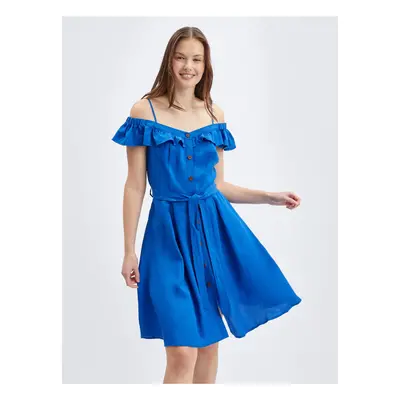 Orsay Blue Dress Linen - Ladies