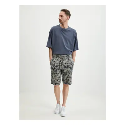 Grey Mens Patterned Shorts LERROS - Men