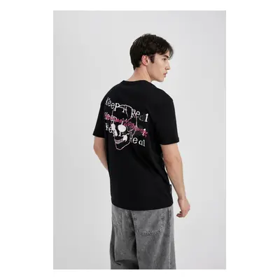 DEFACTO Regular Fit Crew Neck Printed Short Sleeve T-Shirt