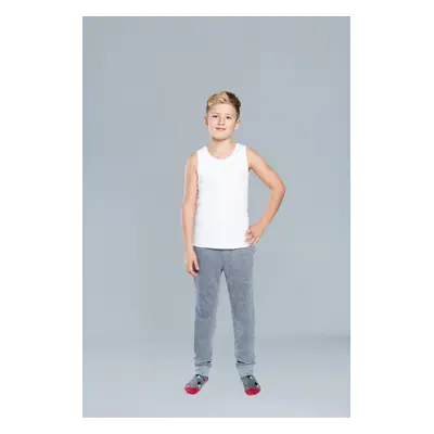 Tomi Boys' Tank Top with Wide Straps - White