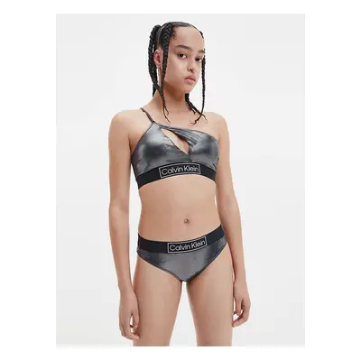 Black Women's Metallic Swimwear Top Calvin Klein Underwear - Women