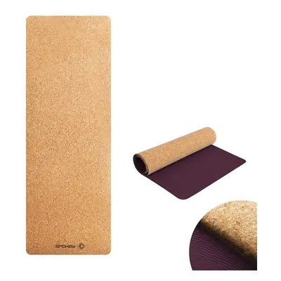 Spokey SAVASANA Cork yoga mat, x x 0.4 cm, brown