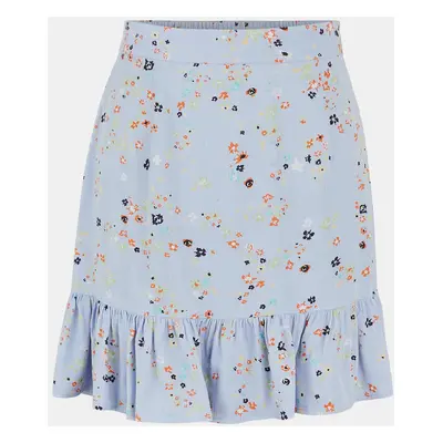 Light Blue Floral Skirt Pieces Lala - Women