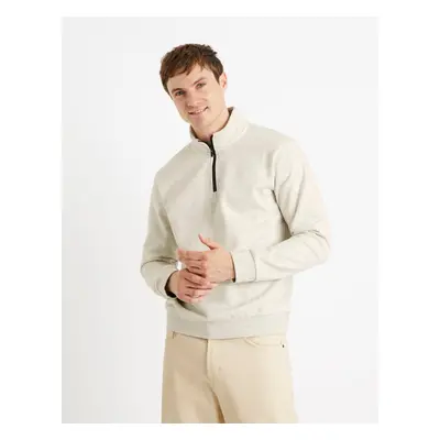 Celio Sweater Cechinzip with stand-up collar - Men