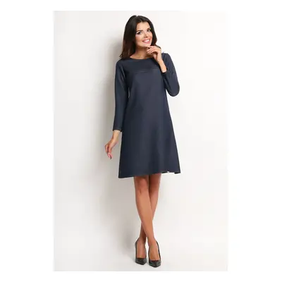 Awama Woman's Dress A114 Navy Blue