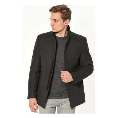 PLT8327 DEWBERRY MEN'S COAT-ANTHRACITE