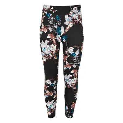 Girls' soft leggings AOP blacksoftflower