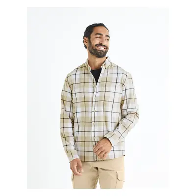 Celio Plaid Shirt 100% Cotton - Men