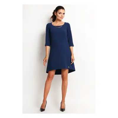 Awama Woman's Dress A125 Navy Blue