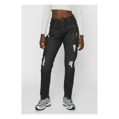 Women's Boyfriend Denim Pants - Black