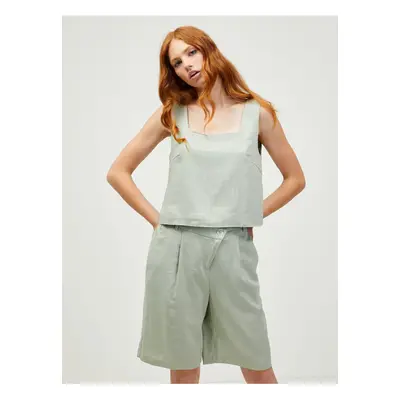 Light Green Loose Cropped Tank Top VERO MODA Josie - Women