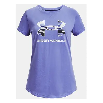 Under Armour T-Shirt UA SPORTSTYLE LOGO SS-BLU - Girls