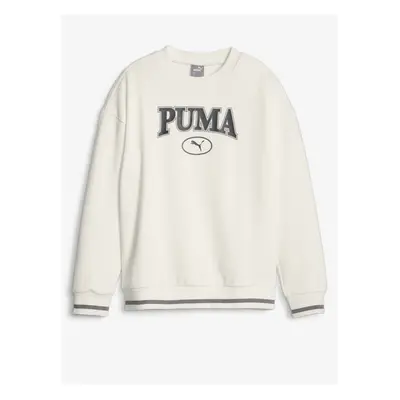 Cream Girls' Sweatshirt Puma Squad Crew - Girls