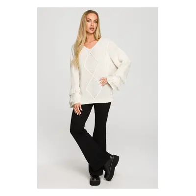 Made Of Emotion Woman's Pullover M710 Ivory