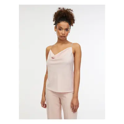 Orsay Light Pink Women's Satin Top - Women's