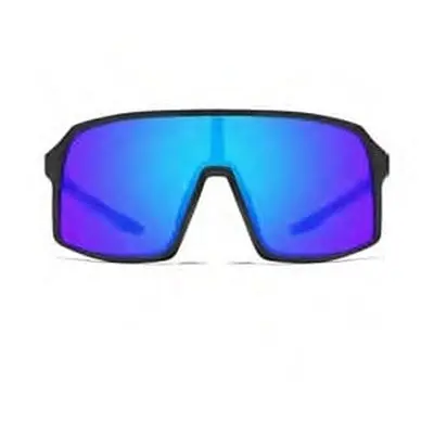 Sports sunglasses WAYE - Matt Black w Blue Multi lens Cat.