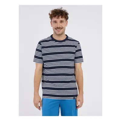 White and blue men's striped T-shirt LERROS - Men