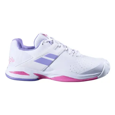 Babolat Propulse All Court Junior Girl White/Lavender Children's Tennis Shoes