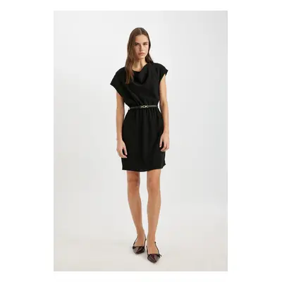 DEFACTO Crepe Sleeveless Mini Dress