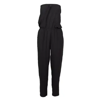 Women's viscose bandeau jumpsuit black