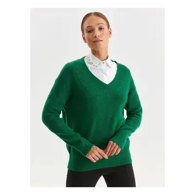 Green women's sweater TOP SECRET - Women