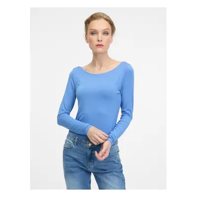 Blue women's long-sleeved T-shirt ORSAY - Women's